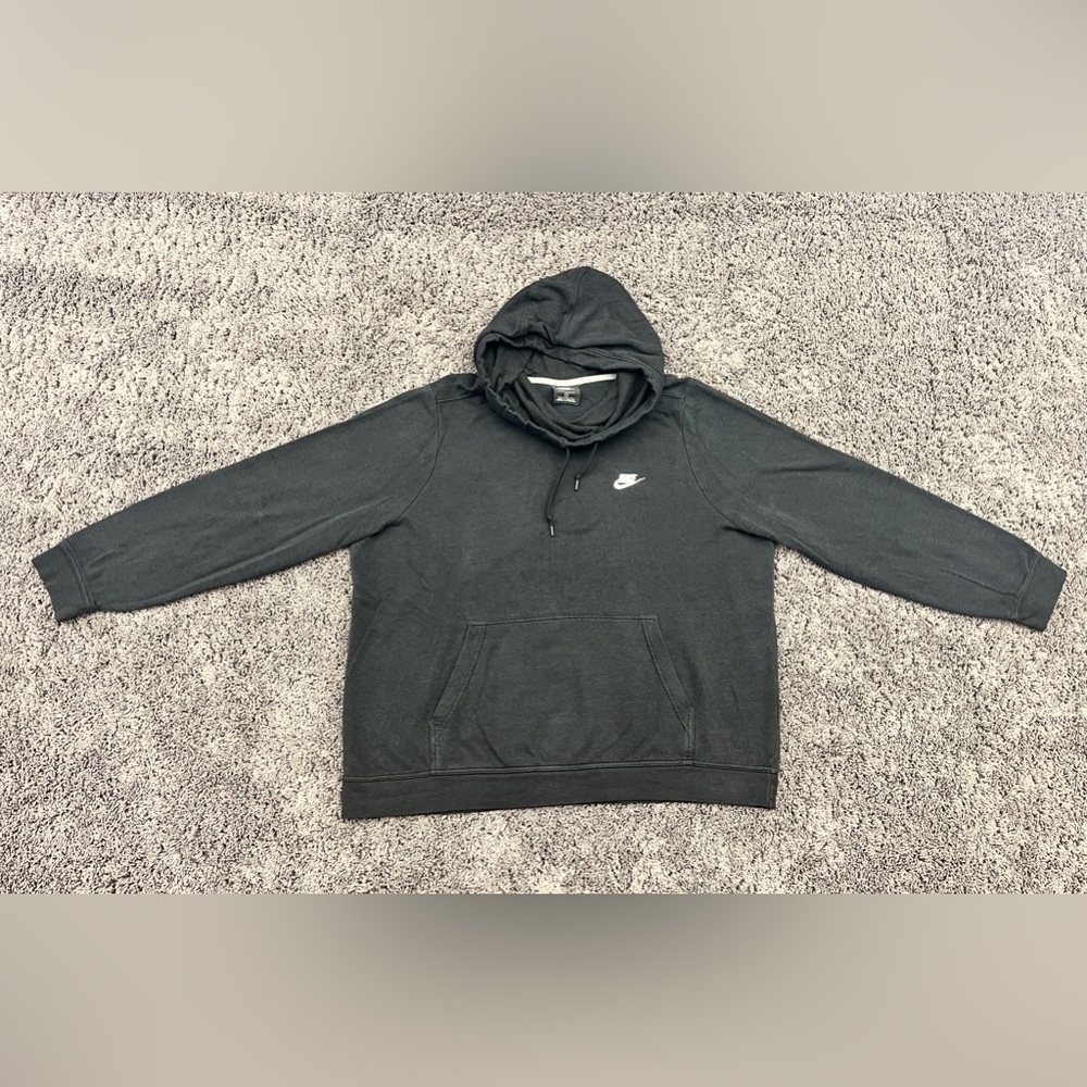 Nike Hoodie Women's Size 1X Black Pullover Cowl High Neck Long Sleeve Sweater